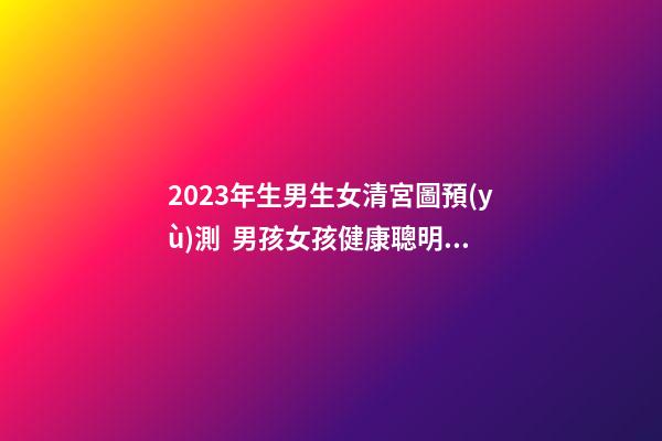 2023年生男生女清宮圖預(yù)測  男孩女孩健康聰明最重要